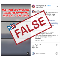Posts Misrepresent Old Video of Missile Test as Russian Ships Visit Cuba